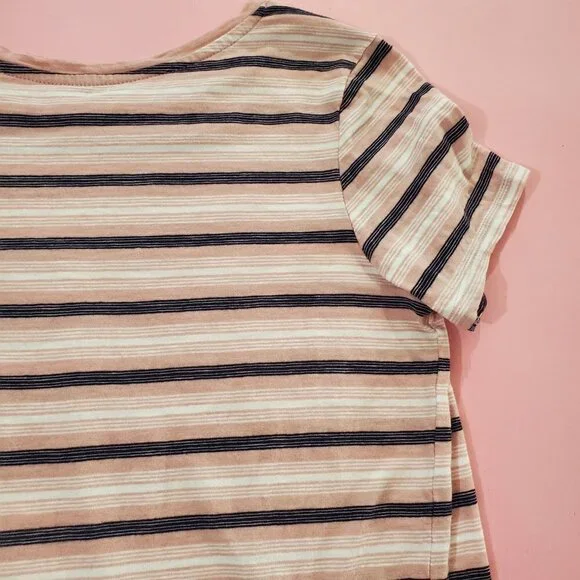 🖤 Dip Pink White Black Stripped T-Shirt 🖤 - Picture 9 of 12